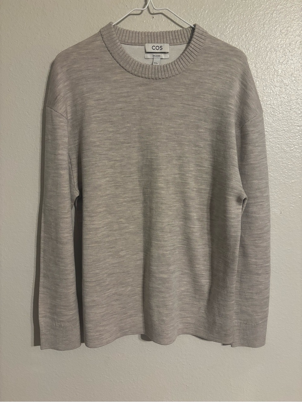 COS Double-Faced Merino Wool and Cotton Pullover